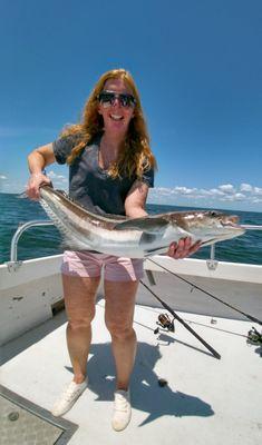 Great fishing nearby.
 This is a Cobia