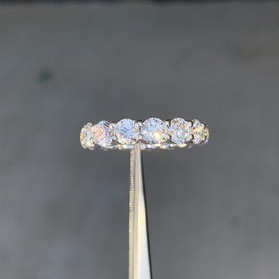 Diamond eternity band made for a client