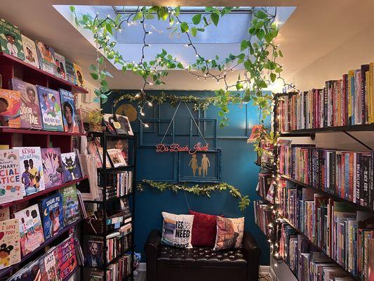 A look inside of the bookstore.