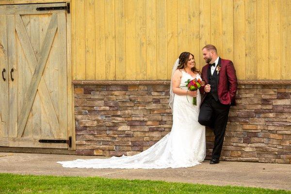 Lovely lace and sequin gown (photo taken by McDonald Photography for our store)