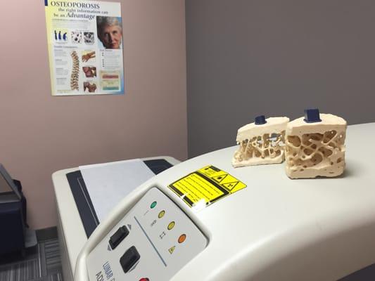 Let us check your bone density on our state-of-the-art equipment.