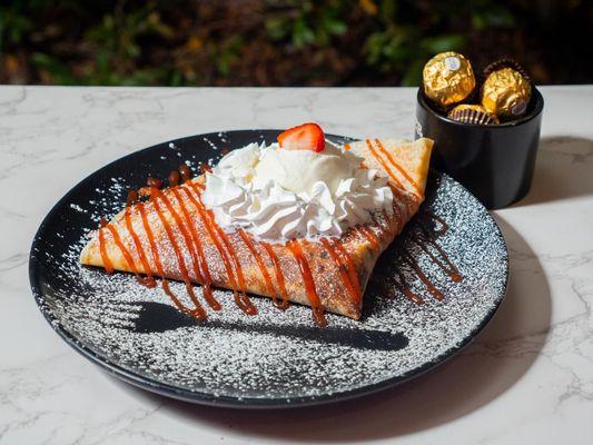 Caramel, guava and Cheese Crepe