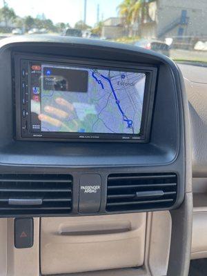 Boss receiver with Touch screen and Apple CarPlay