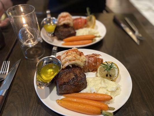 $55 steak and lobster (3-course meal)