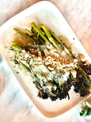 Broccolini appetizer! (5/5) little heavy in the sauce but very flavorful and the crunch from the chopped nuts was great! Enough for three!