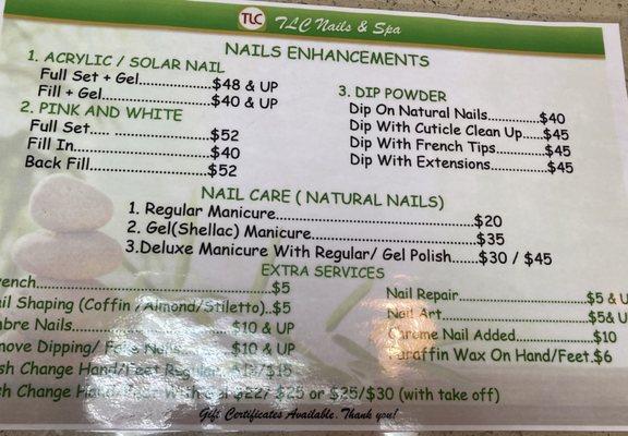 Nail Prices