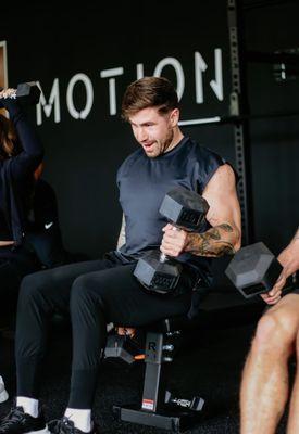 Client Brandon getting after it on our full body LIFT day (Friday's)