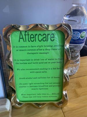 Aftercare