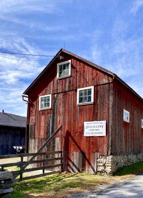 Farm barn before the main tasting room on  road to the distillery, open tastings every Sunday 12-5pm w/moonshine & mixed drinks