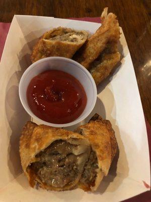 Cheesesteak Egg Rolls