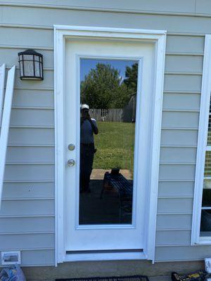 Exterior door replacement.