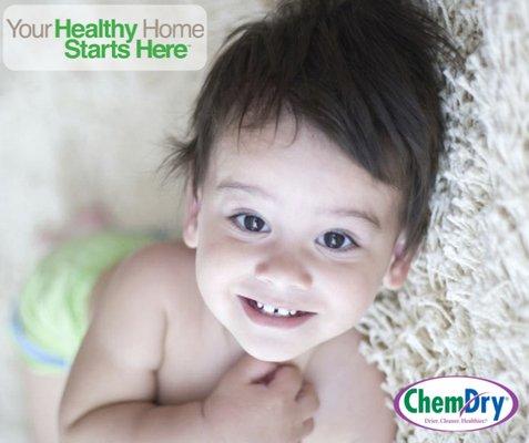 Chem-Dry of Springfield uses green-certified, family-friendly products in all of our services!