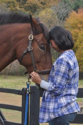 Our head instructor Yvonne and her horse Nike