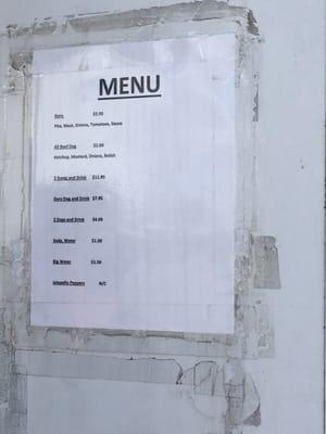 Here's the menu on the truck! Simple but when you do something well-stick to it- and he obviously knows how to do Gyros!