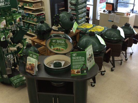 We are a full line "Big Green Egg" dealer.