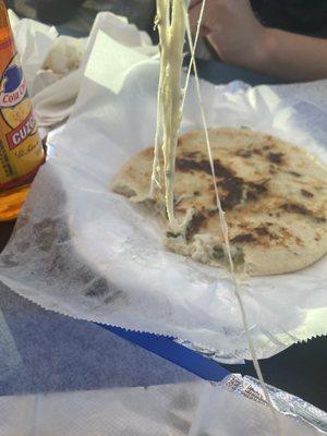 Cheese and Loroco Pupusas