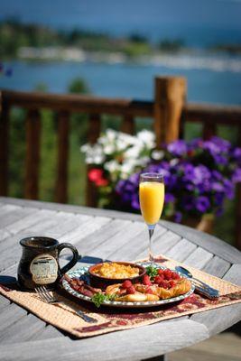 Nothing like a good home cooked meal and a view!