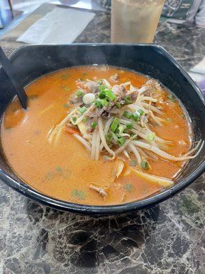 Spicy beef ramen - very delicious