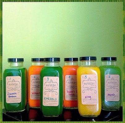 6 bottles for the one-day juice cleanse $54