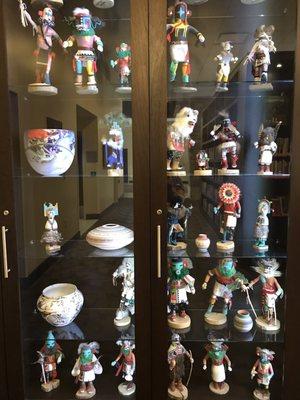 There is a lovely @ extensive collection of Kachina dolls off the lobby.