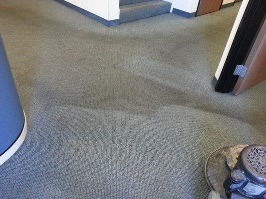 Some heavy-duty restoration commercial carpet cleaning