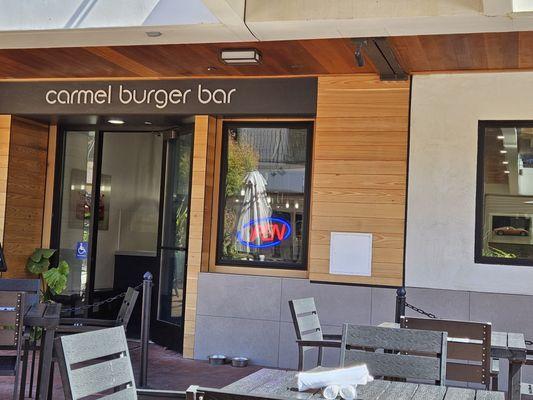 Carmel Burger Bar in the Carmel Plaza