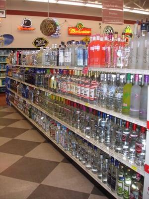 Large selection of spirits!