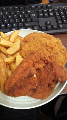 FOXES PERFECT CHICKEN TENDERS & POTATO WEDGES. LOW COST-GREAT QUALITY