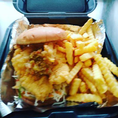 Fried Conch sandwich