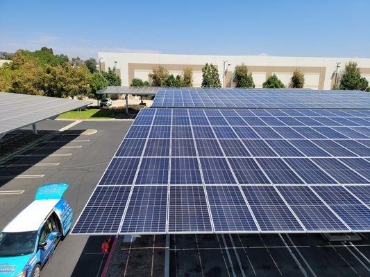 We do commercial accounts even big carports with our state of the art equipment