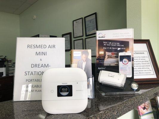 Love to travel? We have the Resmed Air Mini and Dreamstation Go portable cpaps available to order!