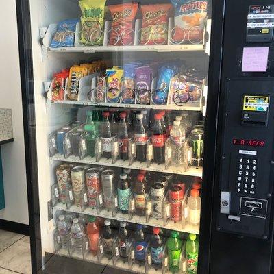 Snacks and cold drinks available for $1