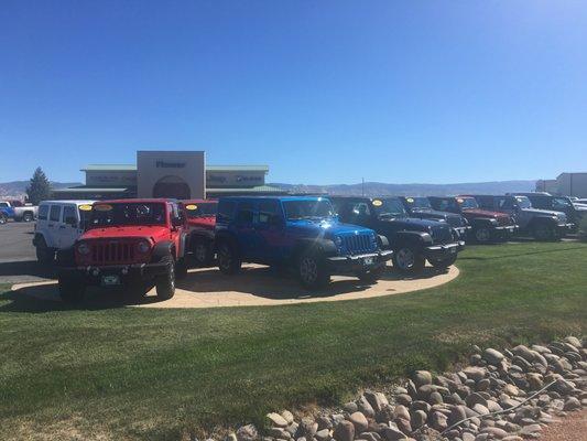 Jeeps galore at Flower Motor Company