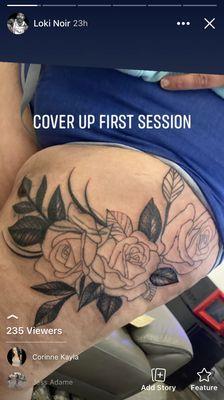 A cover up project I started