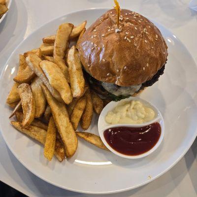 Noor cafe burger plate! So delicious