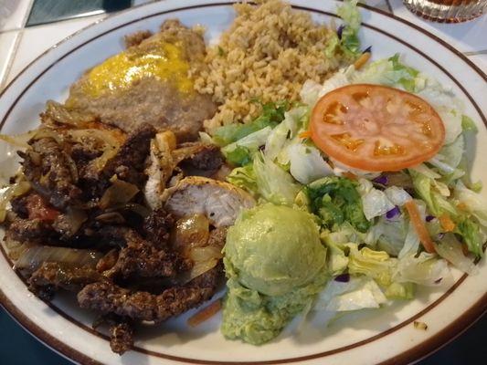 Steak & Chicken Fajita Plate