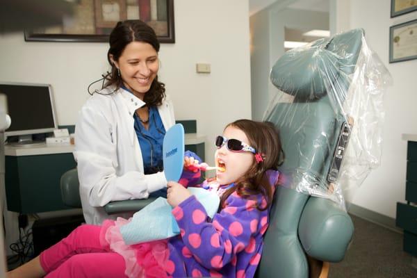 Dr. Jennifer Ehrlich with one of her "Cool Kid" patients.