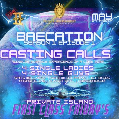 New Casting Call for Speed Dating Vacation "Baecation"  Book now for a new life experience.