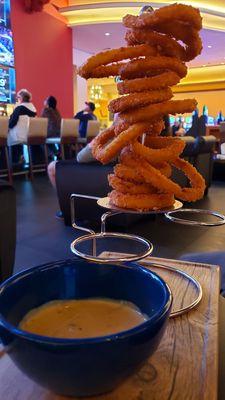 Tower of onion rings