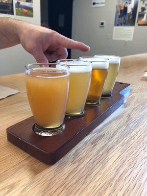 Beer flight.