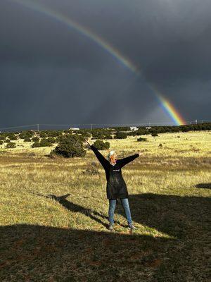 Rainbow on my 5 acre fenced property