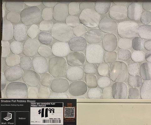 Shadow Flat Pebbles Mosaic