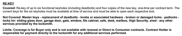 Contract with Fidelity National Home Warranty