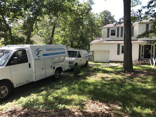 Multiple plumbing upgrades to a house in Atco, NJ.