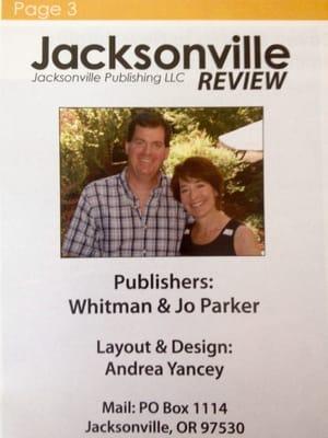 Willowcreek Gifts owner Jo Parker is also co-publisher of the local Jacksonville Review with hubby Whitman Parker.