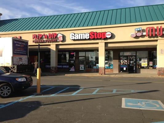 Front of the store, before it was open for business that morning.