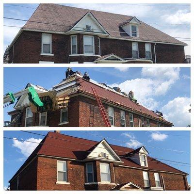 Multi-unit Building in Detroit, Before, During and After!