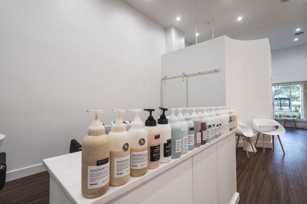 Salon TATE uses Davines products.