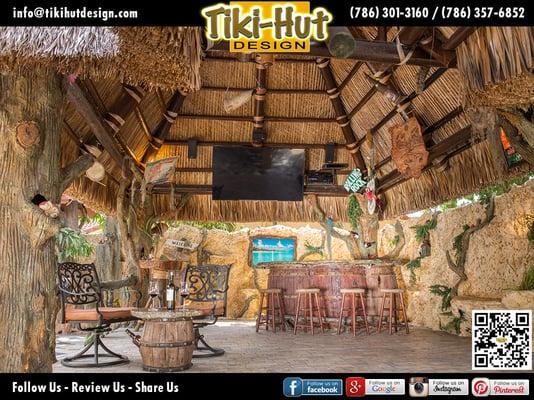 Custom Tiki Huts and Bar - Wine Barrel by Tiki Huts Miami