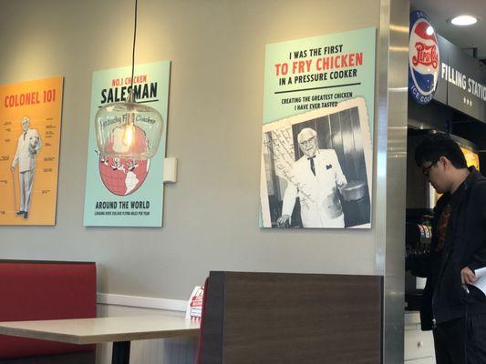 Tuesday, October 29, 2019: wall display for combined KFC/A&W Restaurants.